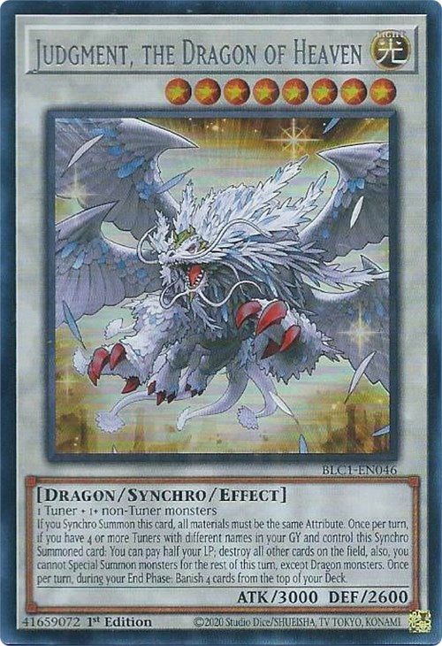 Judgment, the Dragon of Heaven (Silver) [BLC1-EN046] Ultra Rare | Play N Trade Winnipeg