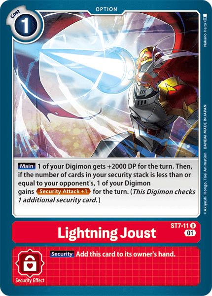 Lightning Joust [ST7-11] [Starter Deck: Gallantmon] | Play N Trade Winnipeg