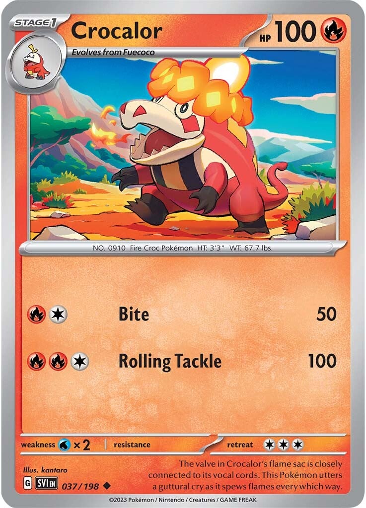 Crocalor (037/198) [Scarlet & Violet: Base Set] | Play N Trade Winnipeg