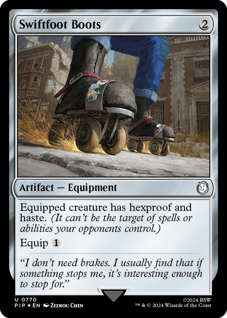 Swiftfoot Boots (Surge Foil) [Fallout] | Play N Trade Winnipeg