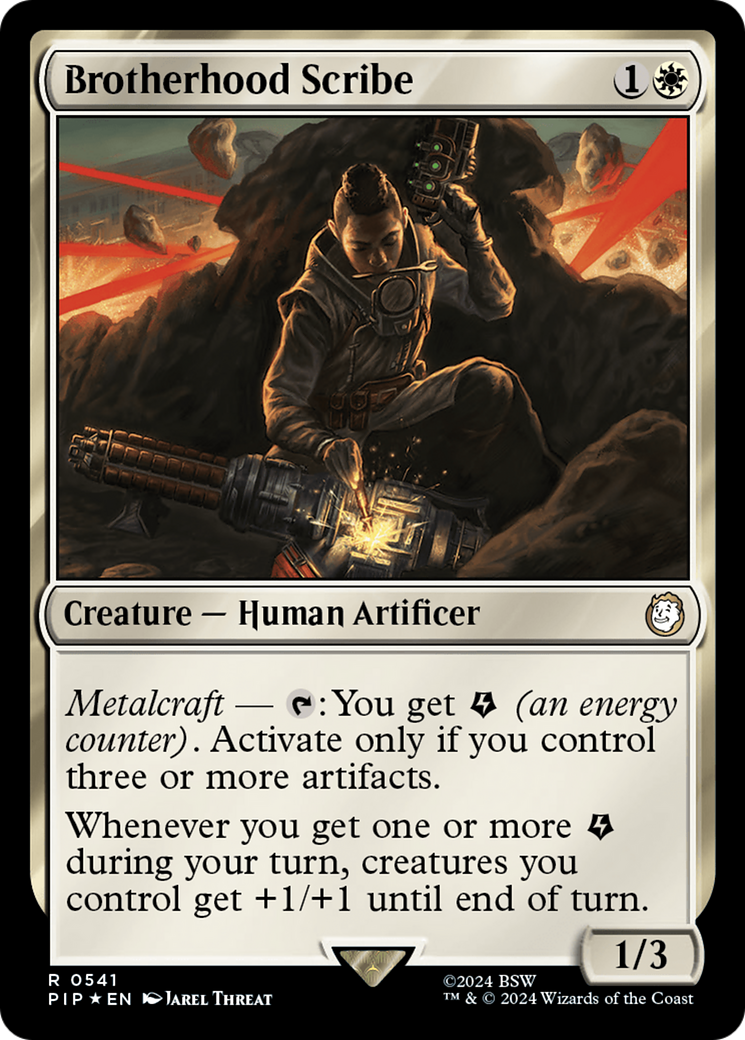 Brotherhood Scribe (Surge Foil) [Fallout] | Play N Trade Winnipeg