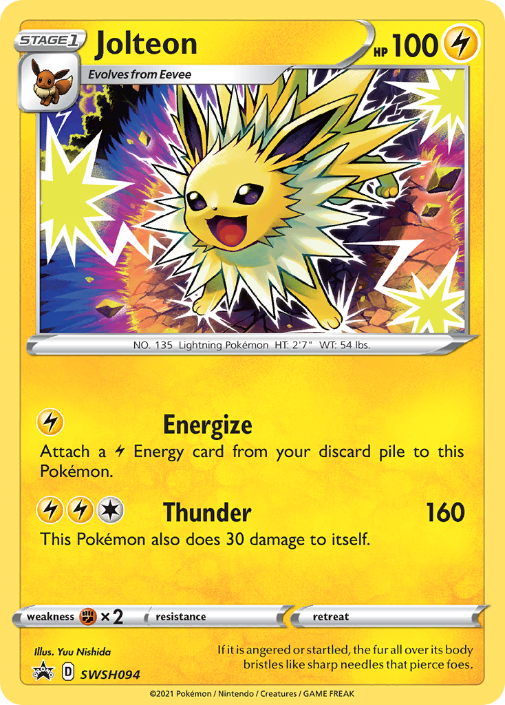 Jolteon (SWSH094) [Sword & Shield: Black Star Promos] | Play N Trade Winnipeg