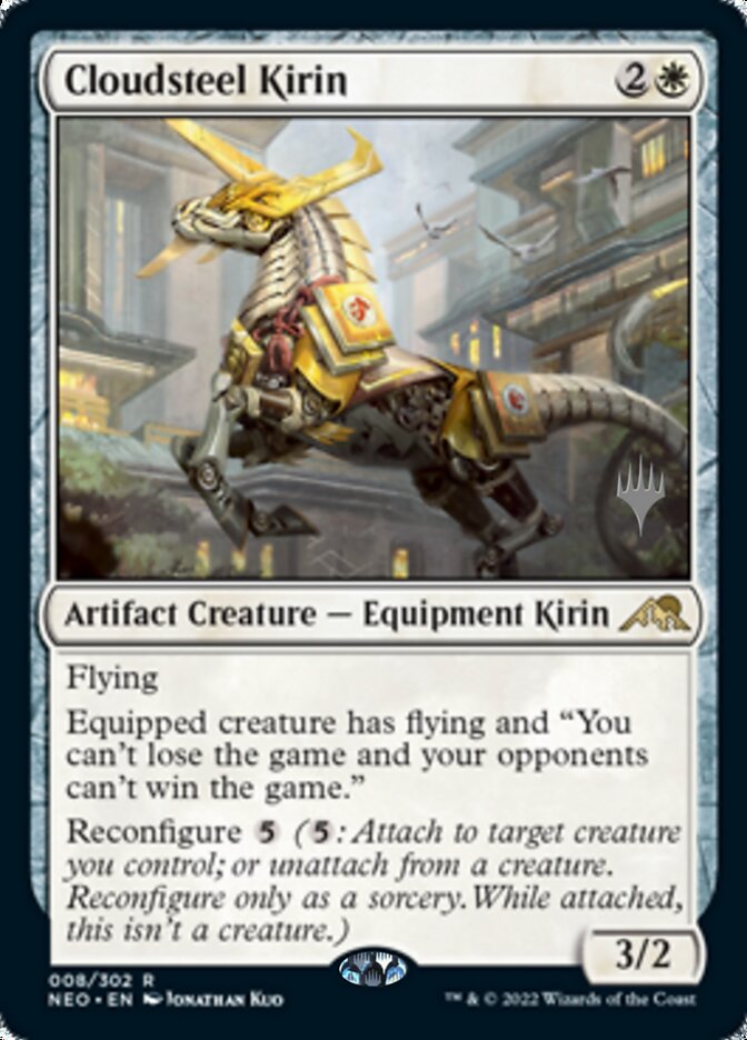 Cloudsteel Kirin (Promo Pack) [Kamigawa: Neon Dynasty Promos] | Play N Trade Winnipeg