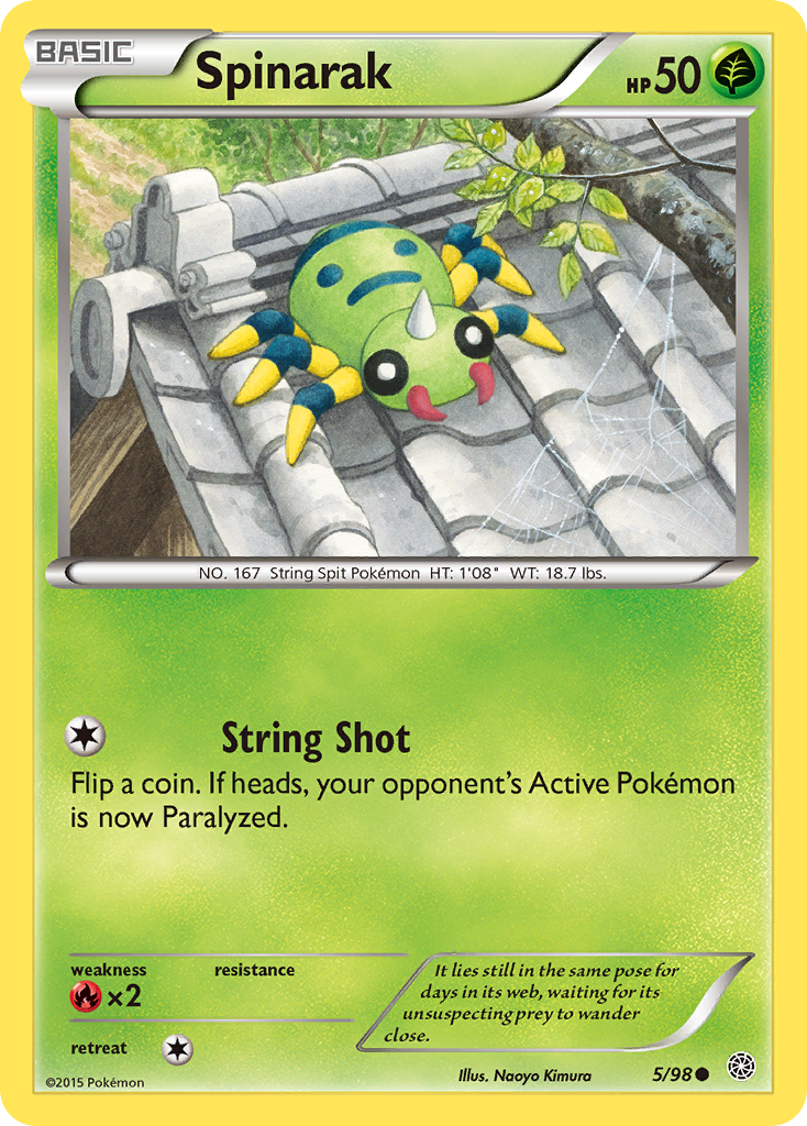 Spinarak (5/98) [XY: Ancient Origins] | Play N Trade Winnipeg