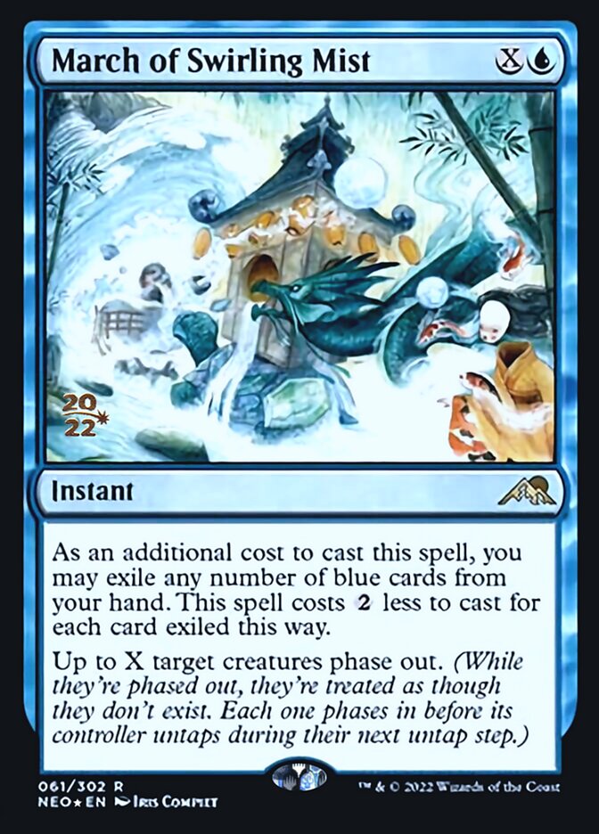 March of Swirling Mist [Kamigawa: Neon Dynasty Prerelease Promos] | Play N Trade Winnipeg