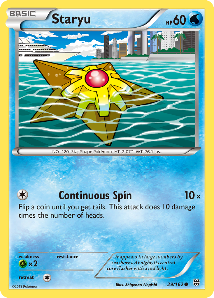 Staryu (29/162) [XY: BREAKthrough] | Play N Trade Winnipeg