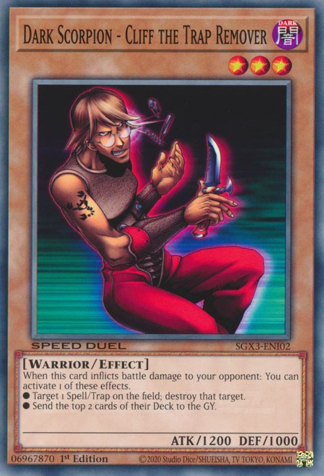 Dark Scorpion - Cliff the Trap Remover [SGX3-ENI02] Common | Play N Trade Winnipeg