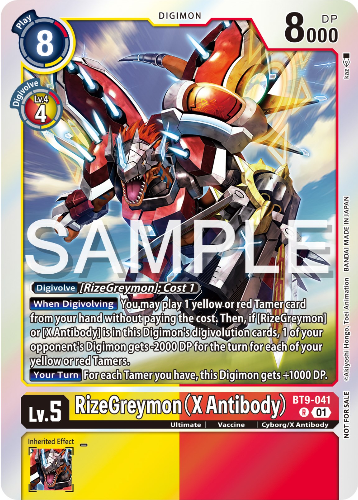 RizeGreymon [BT9-041] (X Antibody) (Event Pack 6) [X Record Promos] | Play N Trade Winnipeg