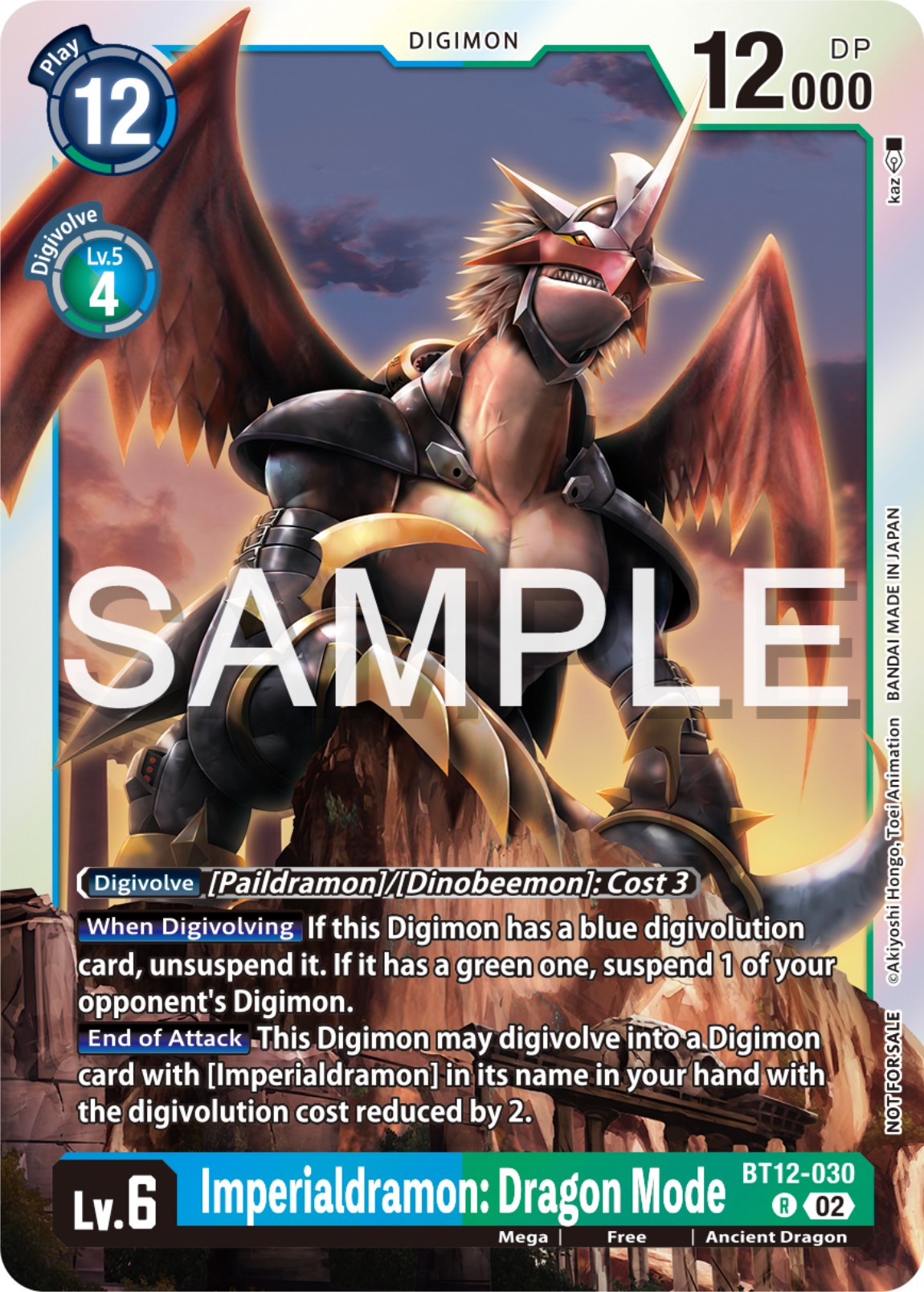 Imperialdramon: Dragon Mode [BT12-030] (Event Pack 6) [Across Time Promos] | Play N Trade Winnipeg