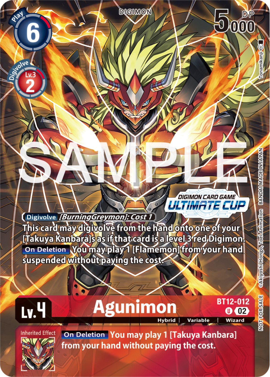 Agunimon [BT12-012] (Ultimate Cup 2024) [Across Time Promos] | Play N Trade Winnipeg