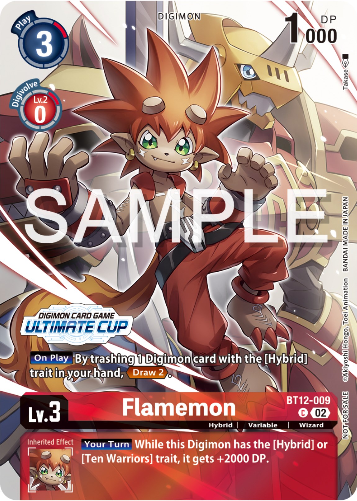 Flamemon [BT12-009] (Ultimate Cup 2024) [Across Time Promos] | Play N Trade Winnipeg