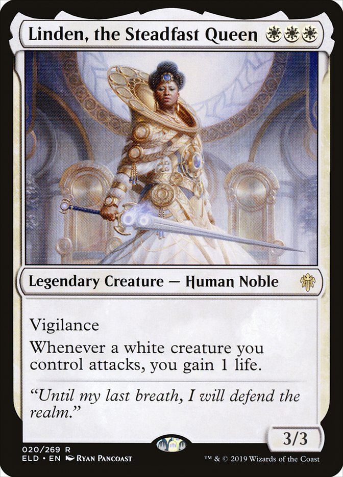 Linden, the Steadfast Queen [Throne of Eldraine] | Play N Trade Winnipeg