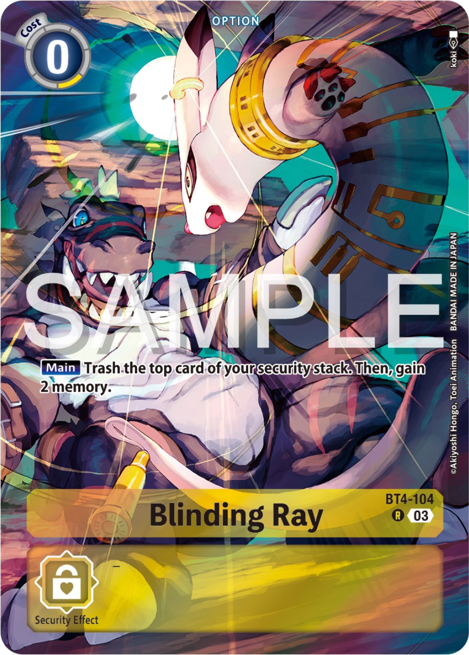 Blinding Ray [BT4-104] (Reprint) [Starter Deck: Double Typhoon Advanced Deck Set] | Play N Trade Winnipeg