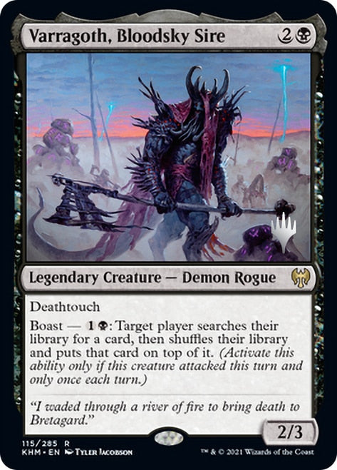 Varragoth, Bloodsky Sire [Kaldheim Promos] | Play N Trade Winnipeg