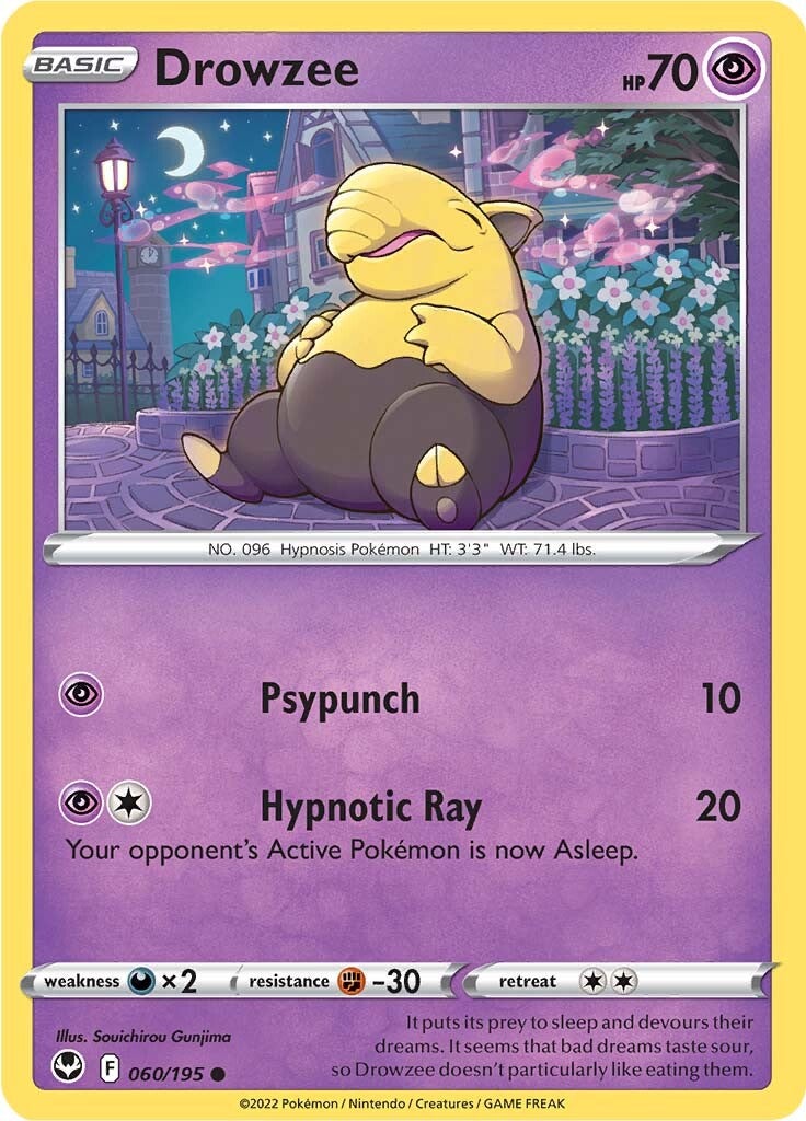 Drowzee (060/195) [Sword & Shield: Silver Tempest] | Play N Trade Winnipeg