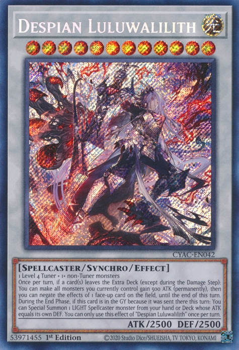 Despian Luluwalilith [CYAC-EN042] Secret Rare | Play N Trade Winnipeg