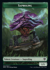 Saproling // Knight Double-sided Token [Dominaria United Tokens] | Play N Trade Winnipeg