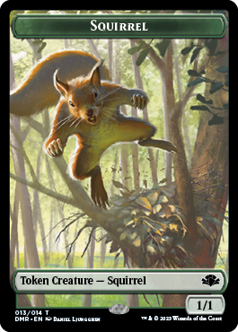 Goblin // Squirrel Double-Sided Token [Dominaria Remastered Tokens] | Play N Trade Winnipeg