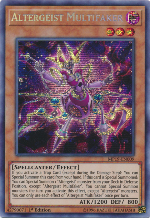 Altergeist Multifaker [MP19-EN009] Prismatic Secret Rare | Play N Trade Winnipeg