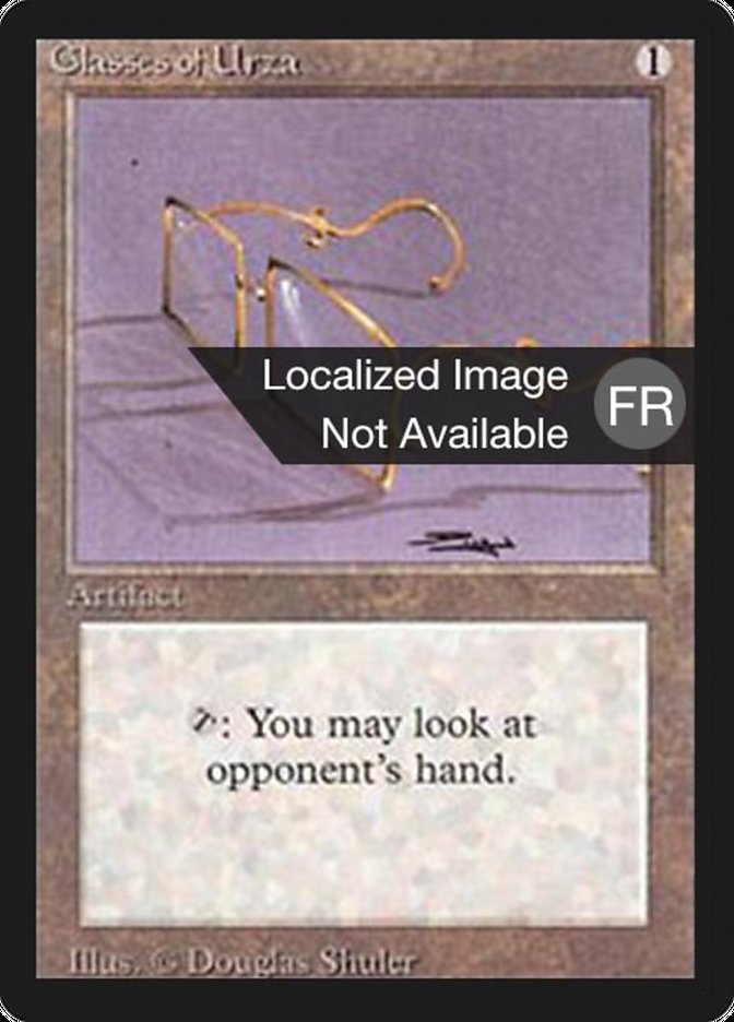 Glasses of Urza [Foreign Black Border] | Play N Trade Winnipeg