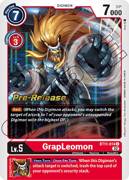 GrapLeomon [BT11-014] [Dimensional Phase Pre-Release Promos] | Play N Trade Winnipeg