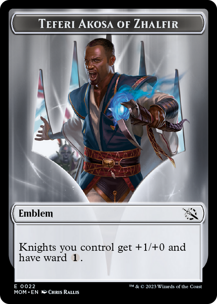 Teferi Akosa of Zhalfir Emblem [March of the Machine Tokens] | Play N Trade Winnipeg