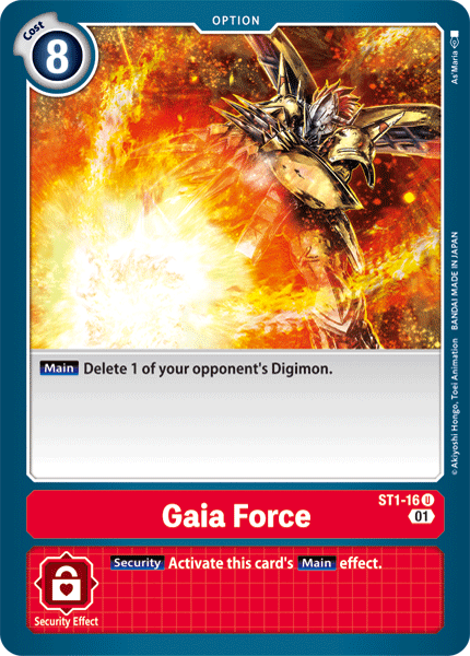 Gaia Force [ST1-16] (Alternative Art) [Starter Deck: Gallantmon] | Play N Trade Winnipeg