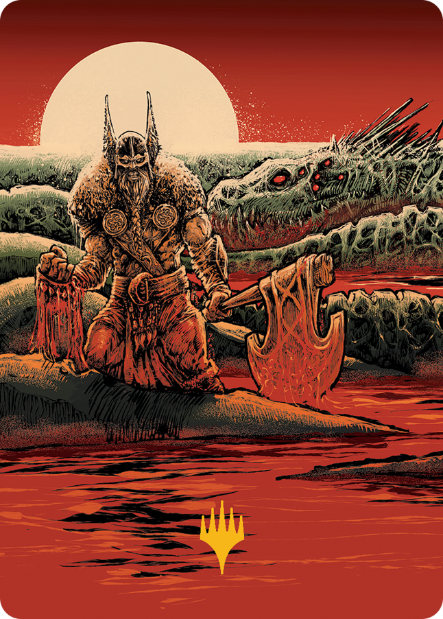 Fynn, the Fangbearer Art Card (Gold-Stamped Signature) [March of the Machine Art Series] | Play N Trade Winnipeg