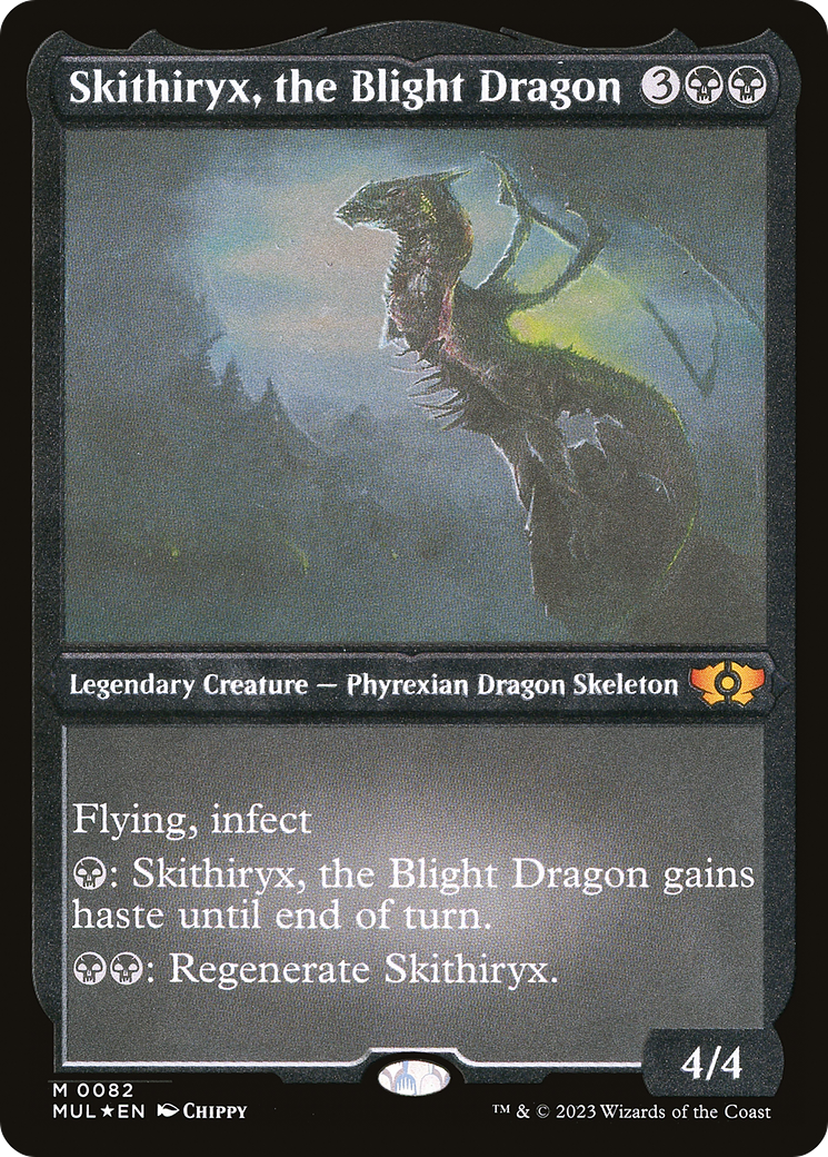 Skithiryx, the Blight Dragon (Foil Etched) [Multiverse Legends] | Play N Trade Winnipeg