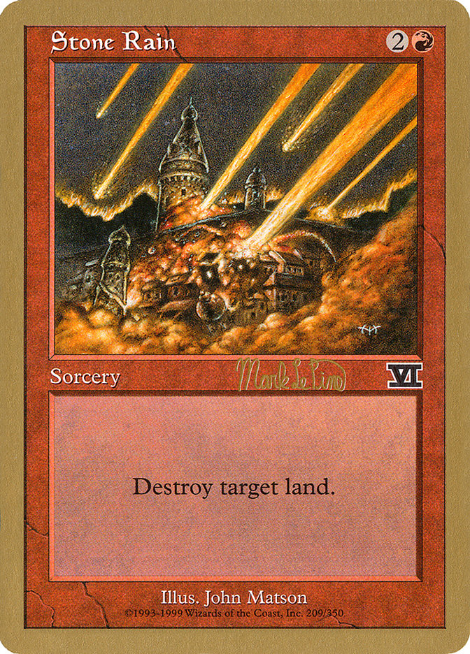 Stone Rain (Mark Le Pine) [World Championship Decks 1999] | Play N Trade Winnipeg