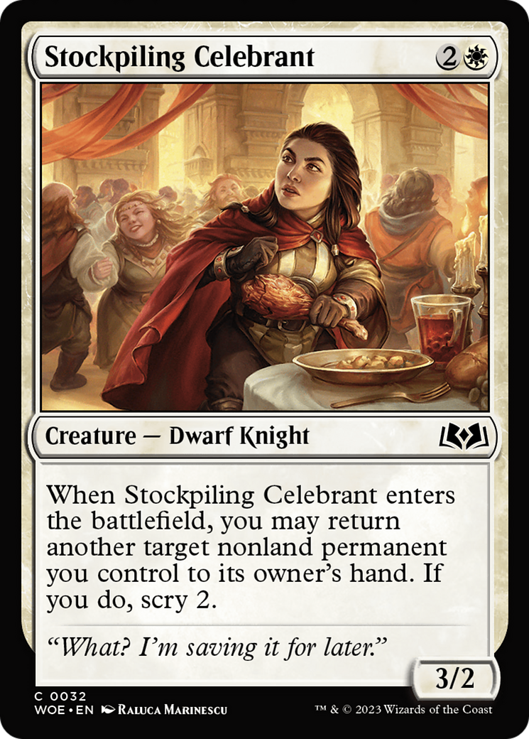 Stockpiling Celebrant [Wilds of Eldraine] | Play N Trade Winnipeg