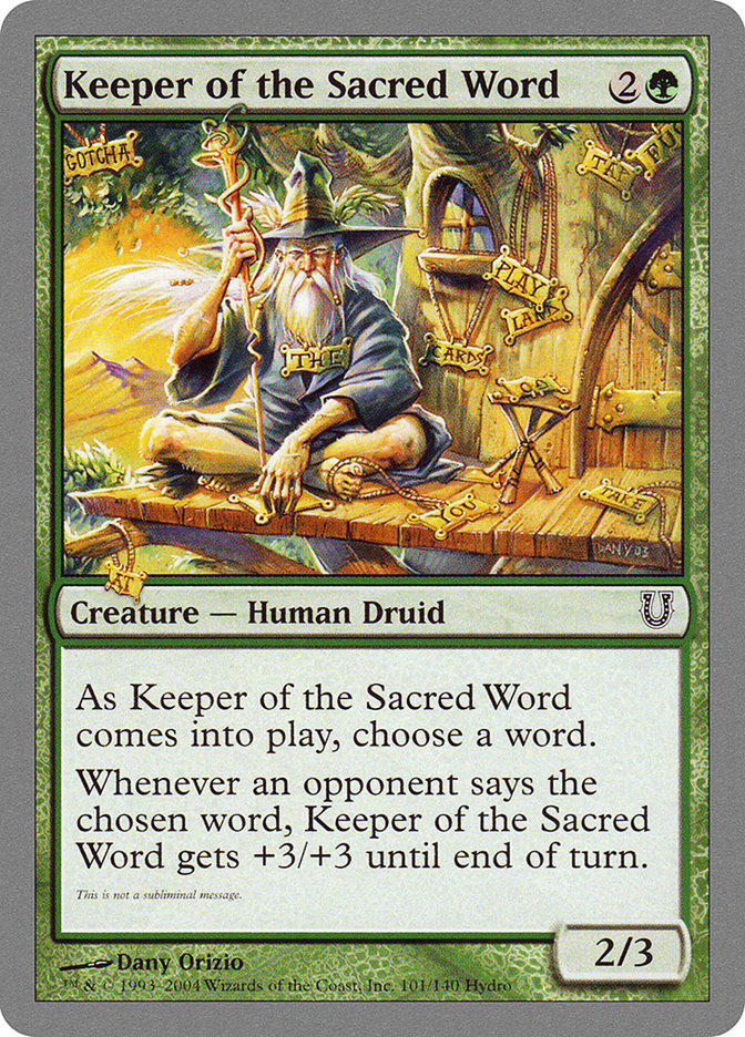 Keeper of the Sacred Word [Unhinged] | Play N Trade Winnipeg