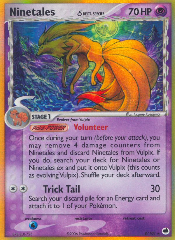 Ninetales (8/101) (Delta Species) [EX: Dragon Frontiers] | Play N Trade Winnipeg