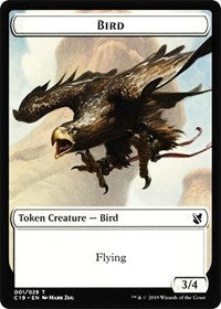 Bird (001) // Sculpture Double-sided Token [Commander 2019 Tokens] | Play N Trade Winnipeg