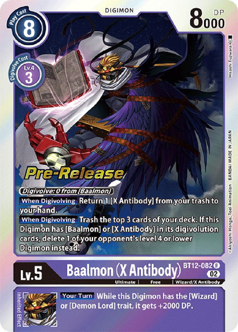 Baalmon (X Antibody) [BT12-082] [Across Time Pre-Release Cards] | Play N Trade Winnipeg