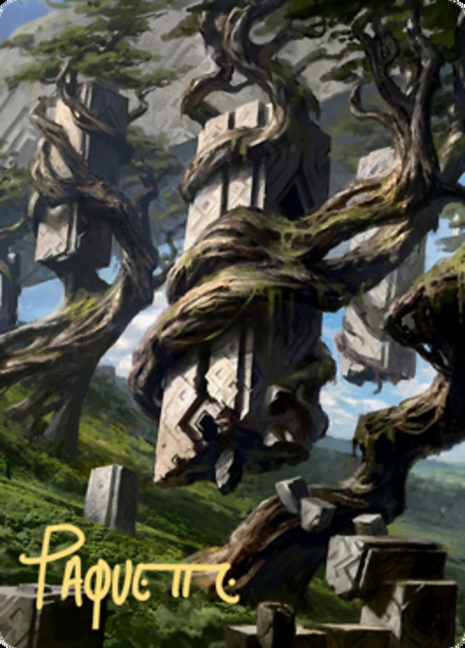 Forest 2 Art Card (Gold-Stamped Signature) [Zendikar Rising Art Series] | Play N Trade Winnipeg