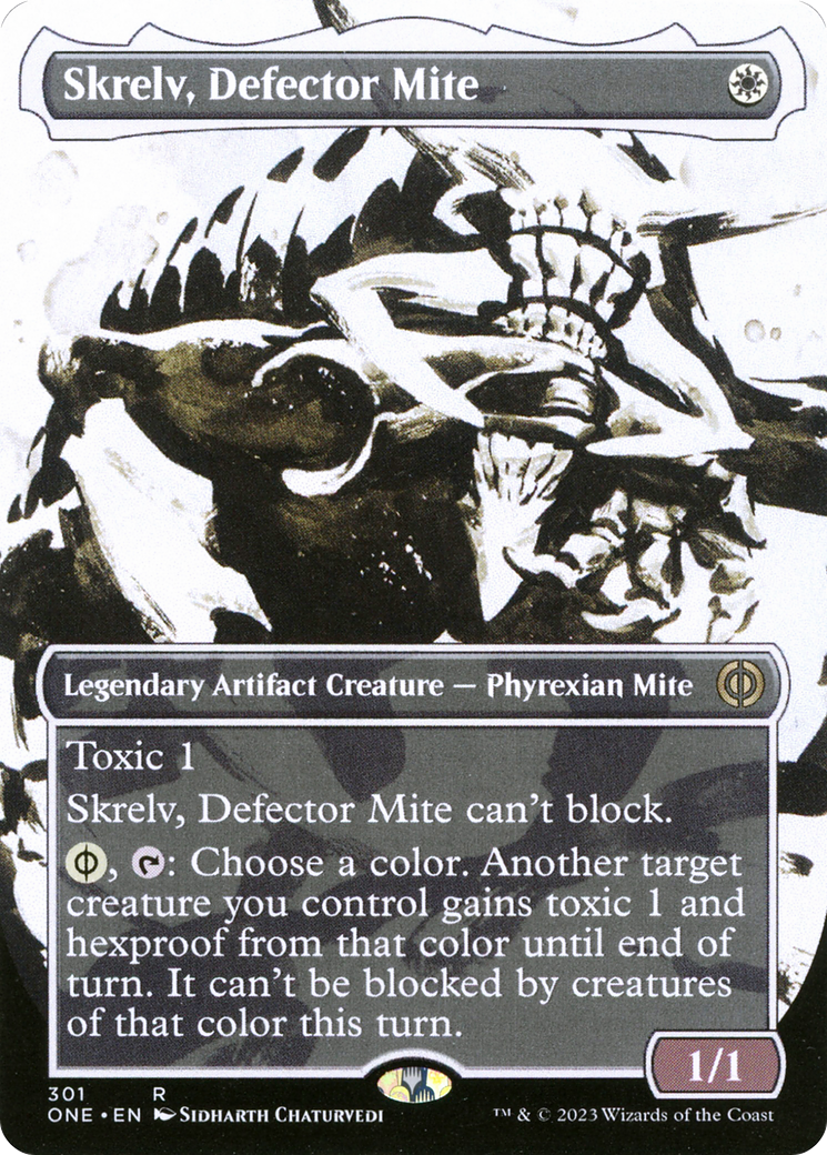 Skrelv, Defector Mite (Borderless Ichor) [Phyrexia: All Will Be One] | Play N Trade Winnipeg