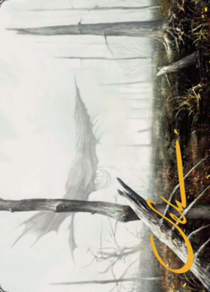Swamp Art Card (Gold-Stamped Signature) [Dominaria United Art Series] | Play N Trade Winnipeg