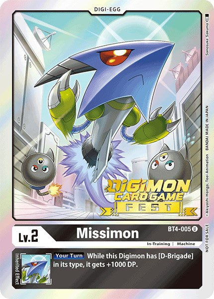 Missimon [BT4-005] (Digimon Card Game Fest 2022) [Great Legend Promos] | Play N Trade Winnipeg