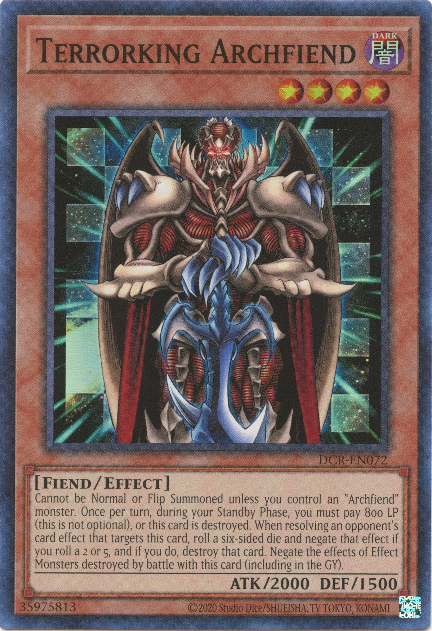 Terrorking Archfiend (25th Anniversary) [DCR-EN072] Super Rare | Play N Trade Winnipeg