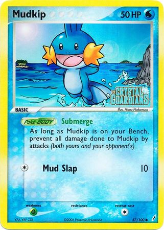 Mudkip (57/100) (Stamped) [EX: Crystal Guardians] | Play N Trade Winnipeg