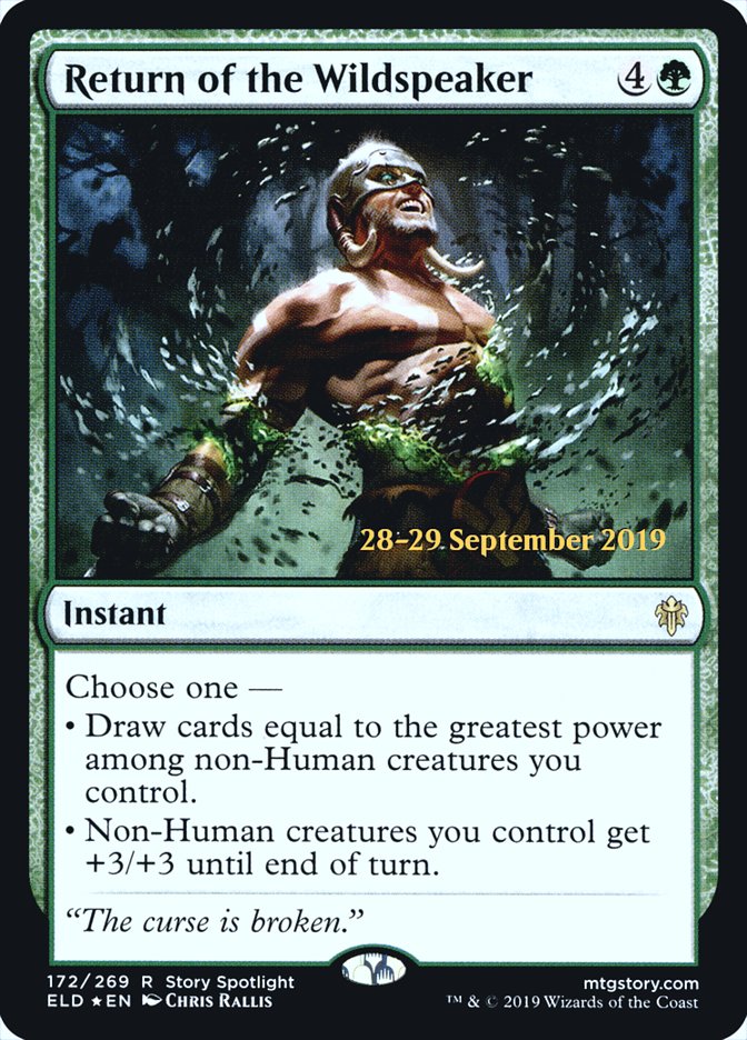 Return of the Wildspeaker  [Throne of Eldraine Prerelease Promos] | Play N Trade Winnipeg