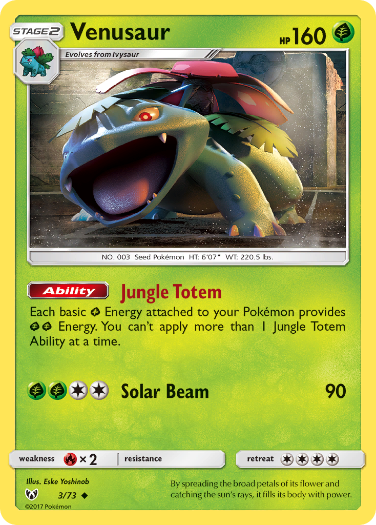 Venusaur (3/73) [Sun & Moon: Shining Legends] | Play N Trade Winnipeg