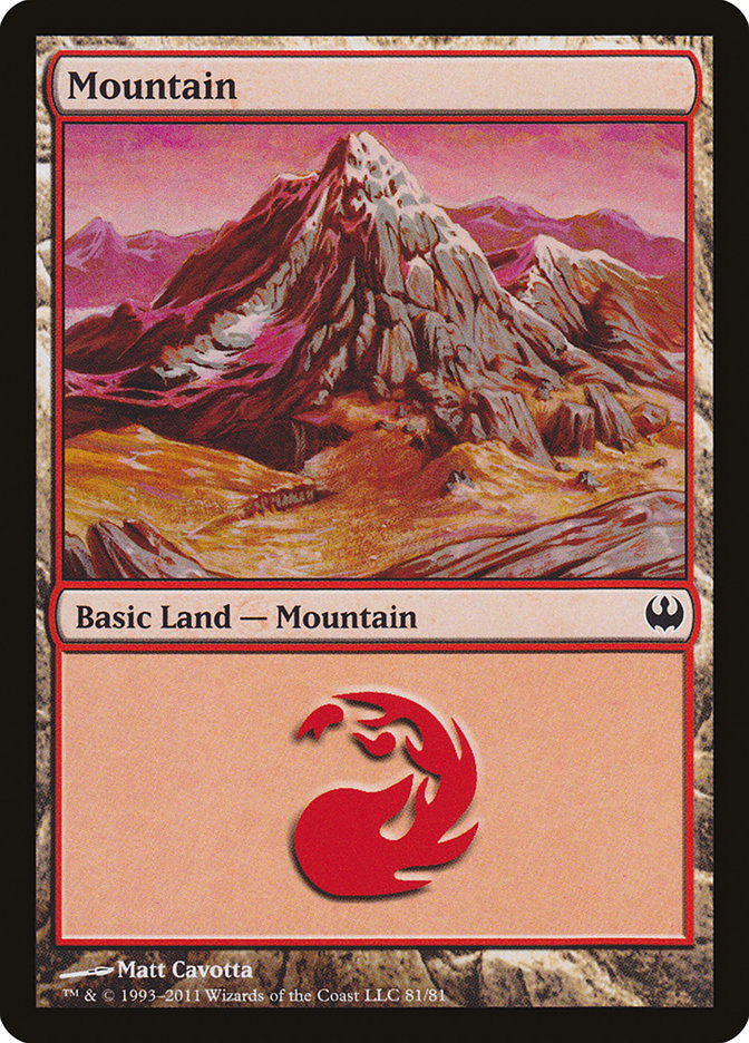 Mountain (81) [Duel Decks: Knights vs. Dragons] | Play N Trade Winnipeg