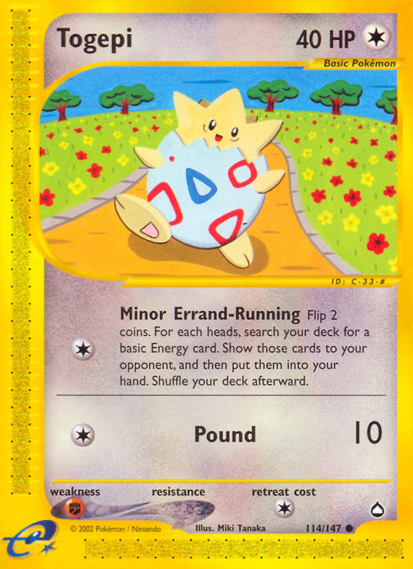 Togepi (114/147) [Aquapolis] | Play N Trade Winnipeg