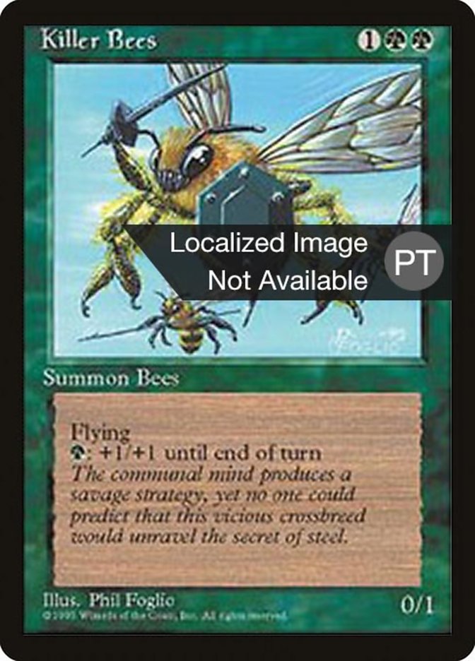 Killer Bees [Fourth Edition (Foreign Black Border)] | Play N Trade Winnipeg