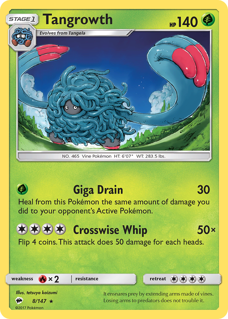 Tangrowth (8/147) [Sun & Moon: Burning Shadows] | Play N Trade Winnipeg