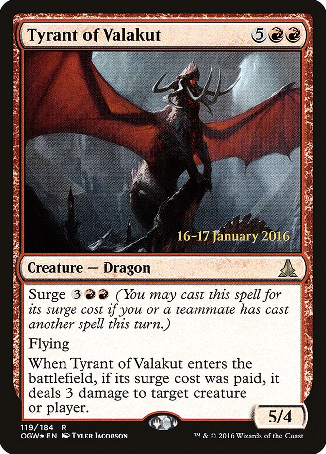 Tyrant of Valakut [Oath of the Gatewatch Prerelease Promos] | Play N Trade Winnipeg