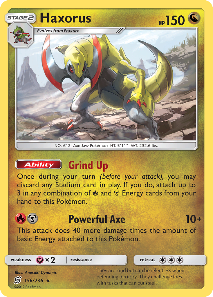 Haxorus (156/236) [Sun & Moon: Unified Minds] | Play N Trade Winnipeg