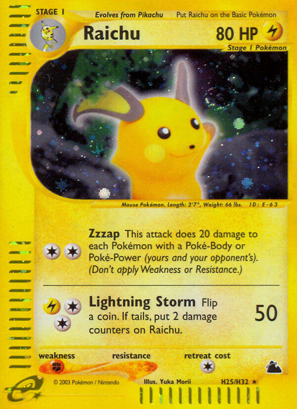 Raichu (H25/H32) [Skyridge] | Play N Trade Winnipeg